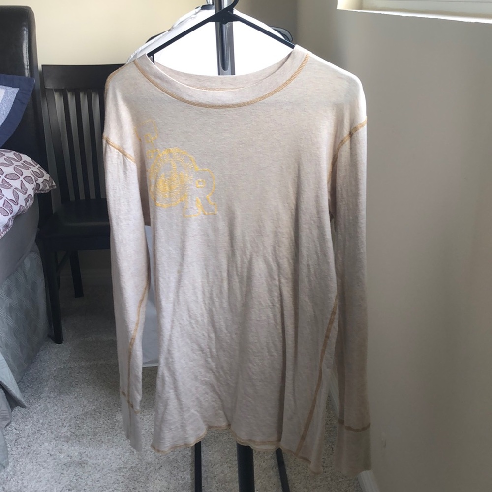 7 for all mankind Emerald Rice long sleeve tan shirt